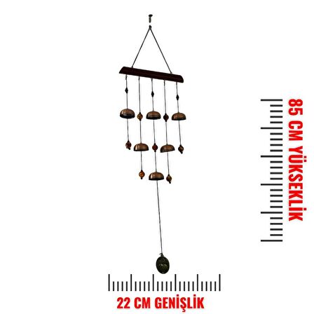 T.Concept Demir Fil Halkalı Rüzgar Çanı 85 cm