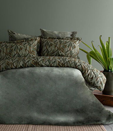 AP Çift Kişilik MyTouch Darcy Olive Nevresim Takımı