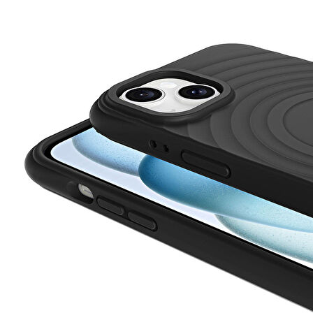 Gpack Apple iPhone 14 Plus Kılıf Magsafeli Airbagli Mat Silikon Hepi Kapak