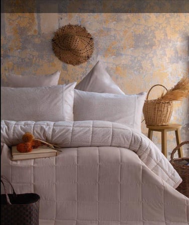 Apricitas Home Tek Kişilik Yatak Örtüsü Set İnes Bej AP83T00010023