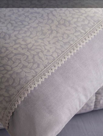 Apricitas Home Çift Kişilik Yatak Örtülü Set Ines Gri AP83T00010025