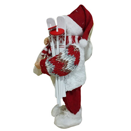 T.Concept Dekoratif Zilli Noel Baba Yılbaşı Figürü 30 cm