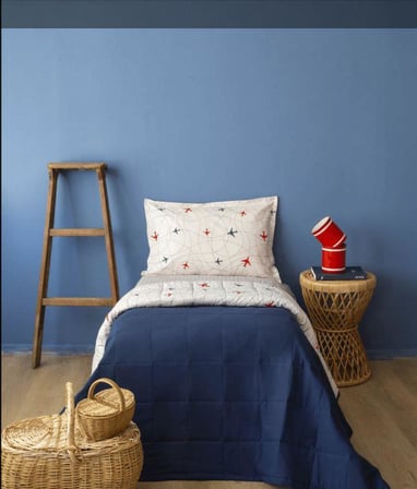 Apricitas Home Plane Tek Kişilik Yatak Örtülü Set AP83T00010034