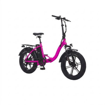Corelli Voniq-S Eco MG 20 Jant 42 H.Disk Folding Fat Bike Elektrikli Bisiklet Fuşya