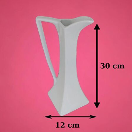 Tetra 30 cm Sürahi Dekorsuz Vazo