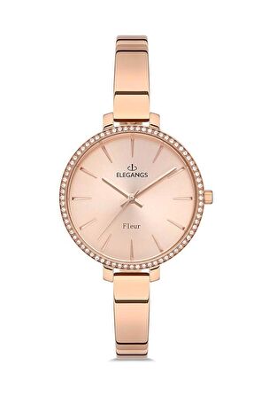 ELEGANGS EL2442.3 KELEPÇE KORDON ROSE Kadın KOL SAATİ
