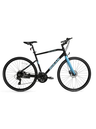 Bisan TRX 8400  28 Jant 24 Vites 700C 50K Şehir Bisikleti Mat Siyah Mavi