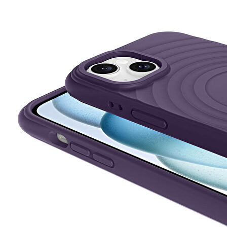 Gpack Apple iPhone 15 Kılıf Magsafeli Airbagli Mat Silikon Hepi Kapak
