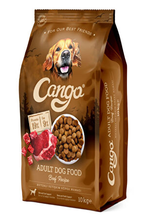 Cango Yetişkin Köpek Maması 10 kg Kuzu Etli Pirinçli ve Biftekli 2 li Karma Paket