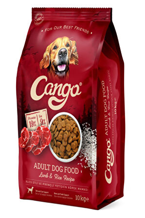 Cango Yetişkin Köpek Maması 10 kg Kuzu Etli Pirinçli ve Biftekli 2 li Karma Paket