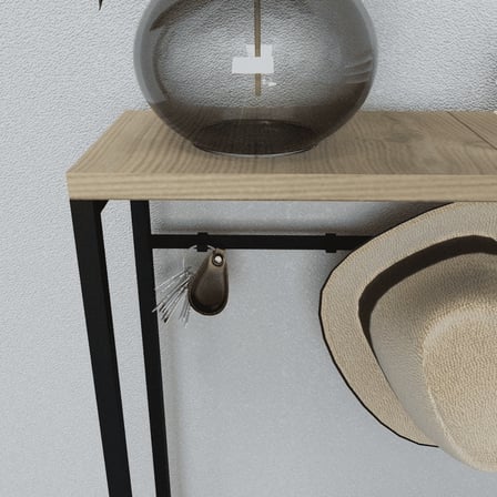 DRS2378 Modern Askılı Metal Ahşap Dresuar