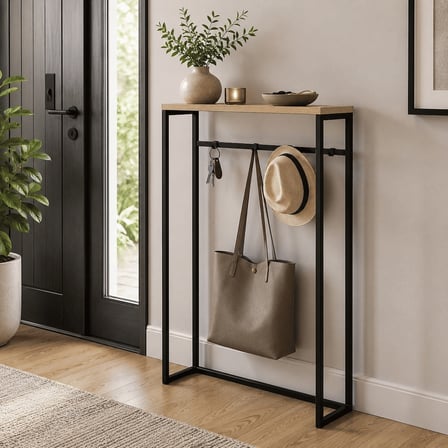 DRS2378 Modern Askılı Metal Ahşap Dresuar