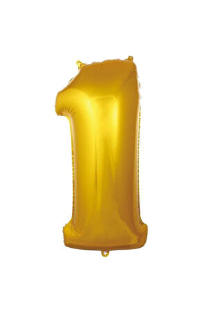 Folyo Balon Gold Rakam 40 inç 100 cm Helyum Gaz Uyumlu
