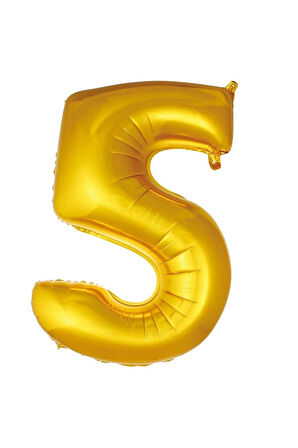 Folyo Balon Gold Rakam 40 inç 100 cm Helyum Gaz Uyumlu