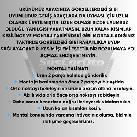 Renault Clio 1 1990-1997 Uyumlu Üniversal V2 Laguna Lip Esnek Ön Lip 2 Parça Tampon Altı Dil Karlık Ön Ek