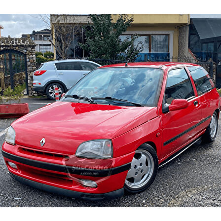 Renault Clio 1 1990-1997 Uyumlu Üniversal V2 Laguna Lip Esnek Ön Lip 2 Parça Tampon Altı Dil Karlık Ön Ek
