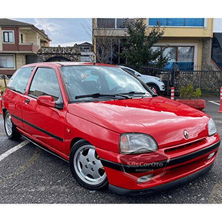 Renault Clio 1 1990-1997 Uyumlu Üniversal V2 Laguna Lip Esnek Ön Lip 2 Parça Tampon Altı Dil Karlık Ön Ek