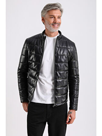 Arnold Erkek Şişme Deri Mont