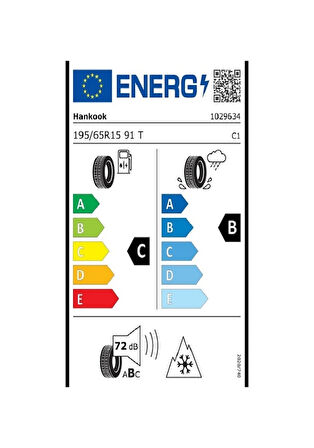 Hankook 195/65 R15 91T W462 İ Cept Rs3 M+S 3Pmsf Kış Lastiği 2024 Üretim