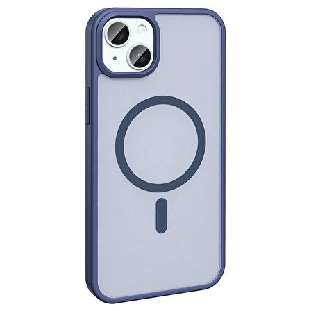 Gpack Apple iPhone 13 Kılıf Magsafeli Mat Arka Yüzey Sio Kapak