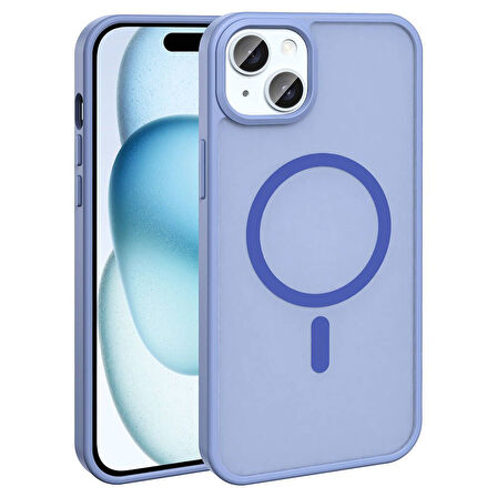 Gpack Apple iPhone 15 Kılıf Magsafeli Mat Arka Yüzey Sio Kapak