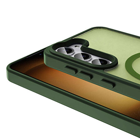 Gpack Samsung Galaxy S23 Kılıf Magsafeli Mat Arka Yüzey Sio Kapak