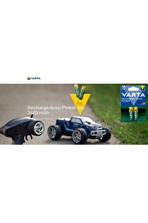 Ready To Use 2 Adet 2600mah Aa Şarjlı Kalem Pil Yüksek Verimlilik