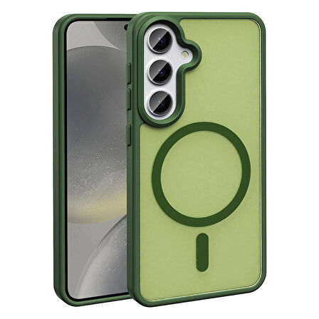 Gpack Samsung Galaxy S24 Kılıf Magsafeli Mat Arka Yüzey Sio Kapak