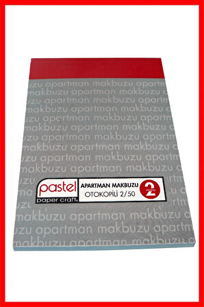 Apartman Makbuzu 14x20 cm boyutunda 2/50 Otokopili 1 Asıl 1 Suret 2 Nüsha 1 Adet