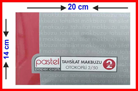 Tahsilat Makbuzu 14x20cm boyutunda 2/50 Otokopili 1 Asıl 1 Suret 2 Nüsha 24 Adet