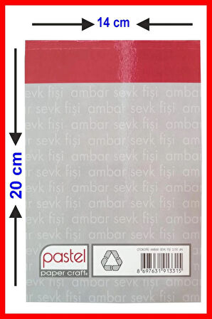 Ambar Sevk Fişi 14x20 cm boyutunda 2/50 Otokopili 1 Asıl 3 Suret 4 Nüsha 1 Adet
