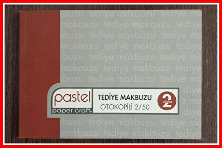 Tediye Makbuzu 14x20 cm boyutunda 2/50 Otokopili 1 Asıl 1 Suret 2 Nüsha 24 Adet