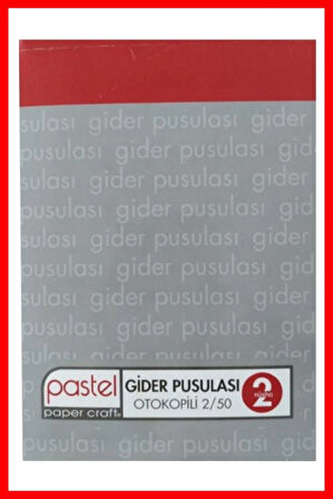 Gider Pusulası 14x20 cm boyutunda 2/50 Otokopili 1 Asıl 1 Suret 2 Nüsha 2 Adet