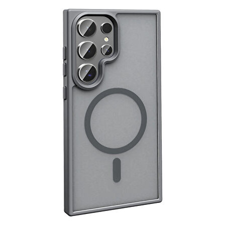 Gpack Samsung Galaxy S24 Ultra Kılıf Magsafeli Mat Arka Yüzey Sio Kapak