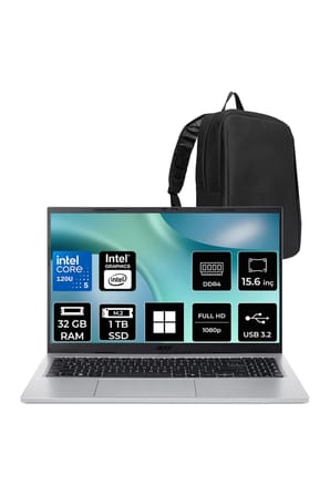 Aspire Go Core 5 120U 32GB 512GB SSD 15.6" FHD 60Hz W11H Dizüstü Bilgisayar