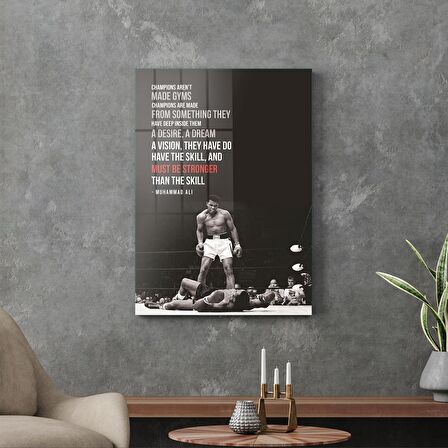 Decovetro Cam Tablo Muhammed Ali Motivational