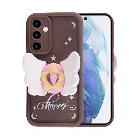 Gpack Samsung Galaxy A55 Kılıf Kamera Korumalı Figürlü Kapya Kapak