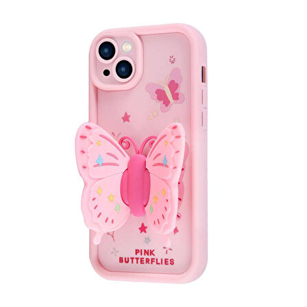 Gpack Apple iPhone 14 Kılıf Kamera Korumalı Figürlü Kapya Kapak