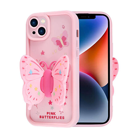 Gpack Apple iPhone 14 Kılıf Kamera Korumalı Figürlü Kapya Kapak