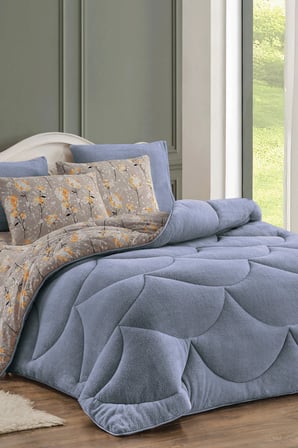 Krona Battal Boy(Double) Size Welsoft Uyku Seti Çarşaf + Yastık Kılıflı Battal Boy Uyku Seti 220x240