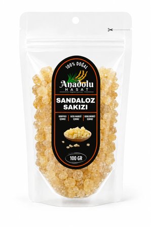 Sandaloz Sakızı 100 Gr - %100 Doğal -Sandaroz- Sandoloz (Katkısız ) 100 Gr