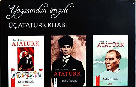 3 Kitaptan Oluşan Muhteşem Atatürk Seti (3 Kitap,Poster,Not Defteri,Ayraç)