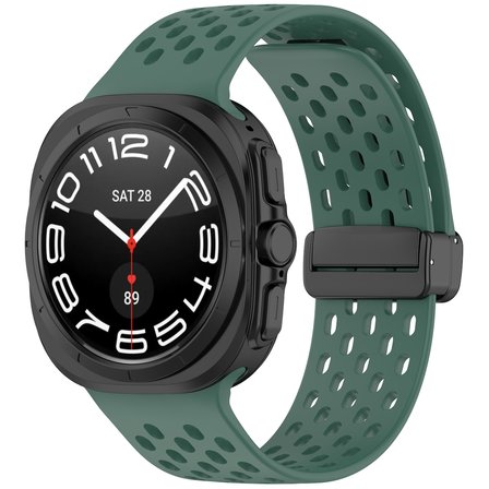 Gpack Samsung Galaxy Watch Ultra 47mm Kordon Ayarlanabilir Mıknatıslı D-Buckle Silikon HS24