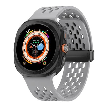 Gpack Samsung Galaxy Watch Ultra 47mm Kordon Ayarlanabilir Mıknatıslı D-Buckle Silikon HS24