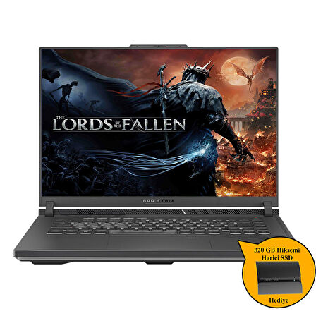 Asus Rog Strix G16 i7-13650HX 32GB 1TB SSD 8gb RTX4060 Win11H G614JV-N3157 Zi740 +320GB Hiksemi SSD