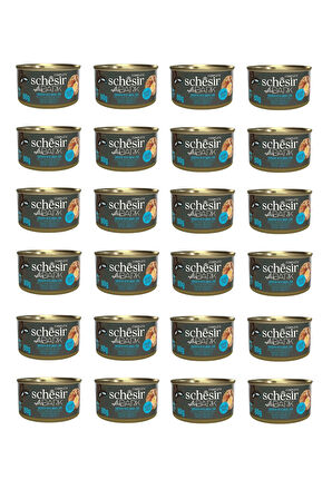Schesir After Dark Parça Etli Tavuk ve Bıldırcın Yumurtalı Kedi Konserve 80 Gr. X 24 Adet