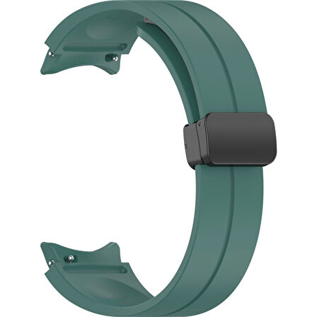 Gpack Samsung Galaxy Watch 7 44mm Kordon Silikon Mıknatıslı Ayarlanabilir HS19