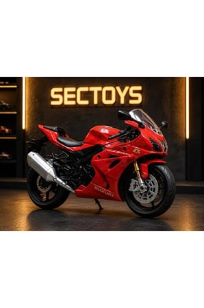 Suzuki GSX-R1000 1:18 Ölçek 12cm Diecast Model Motosiklet Kırmızı
