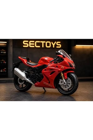 Suzuki GSX-R1000 1:18 Ölçek 12cm Diecast Model Motosiklet Kırmızı