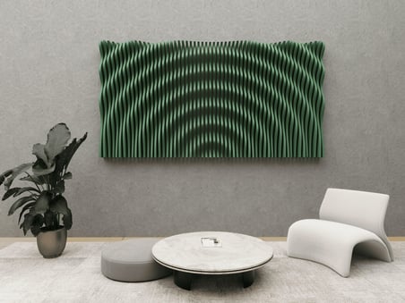 PRM674 Modern Parametrik Dalgalı Ahşap Panel